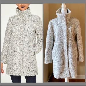 Loft Outlet Marble Funnel Neck Coat Sz XL